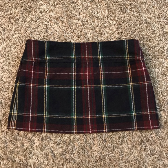 Vintage Y2K Abercrombie and Fitch wool blend plaid mini skirt - Picture 8 of 10